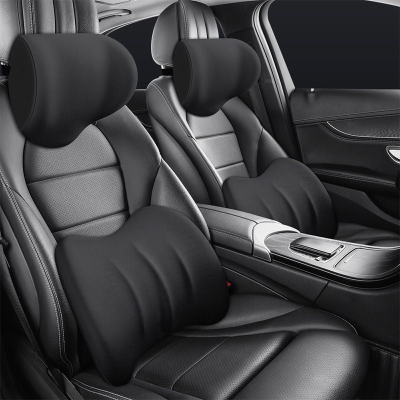 Encosto de cabeça e apoio lombar ergonómicos para cadeiras auto