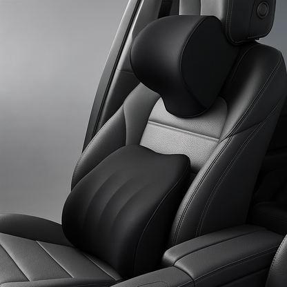 Encosto de cabeça e apoio lombar ergonómicos para cadeiras auto